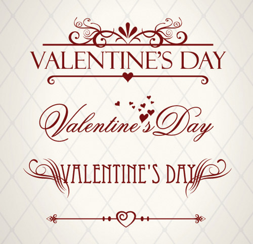 free vector Valentine day wordart graphics vector